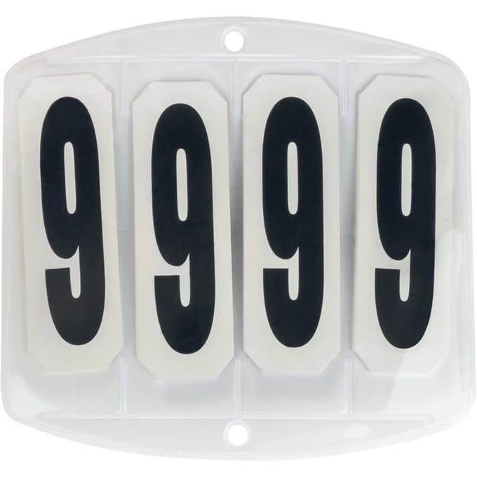 Wedstrijdnummers Voor Zadeldek, Vierkant, Met Klittenbandslu - Bijna Uitverkocht!