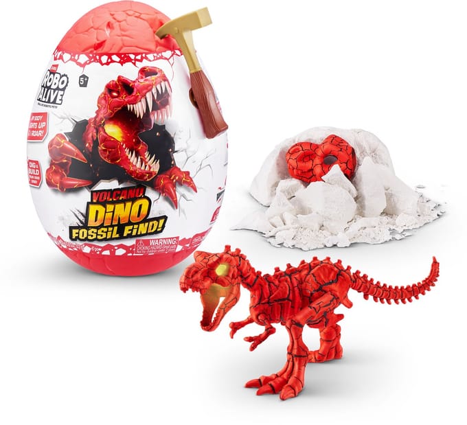 ZURU - Robo Alive - Volcano Dino Fossil Find - volcano T - REX
