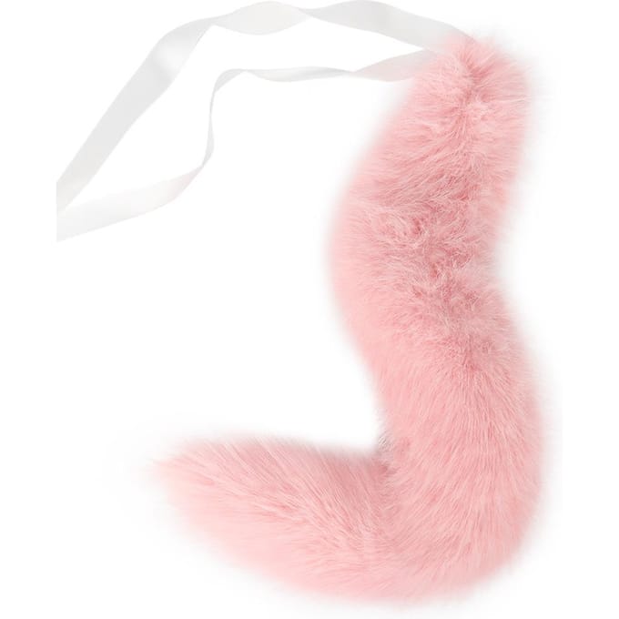 Queue de Renard Peluche Cosplay Queue de Bête Mignonne Spectacle de BD Déguisement Accessoires Queue de Loup Accessoires white