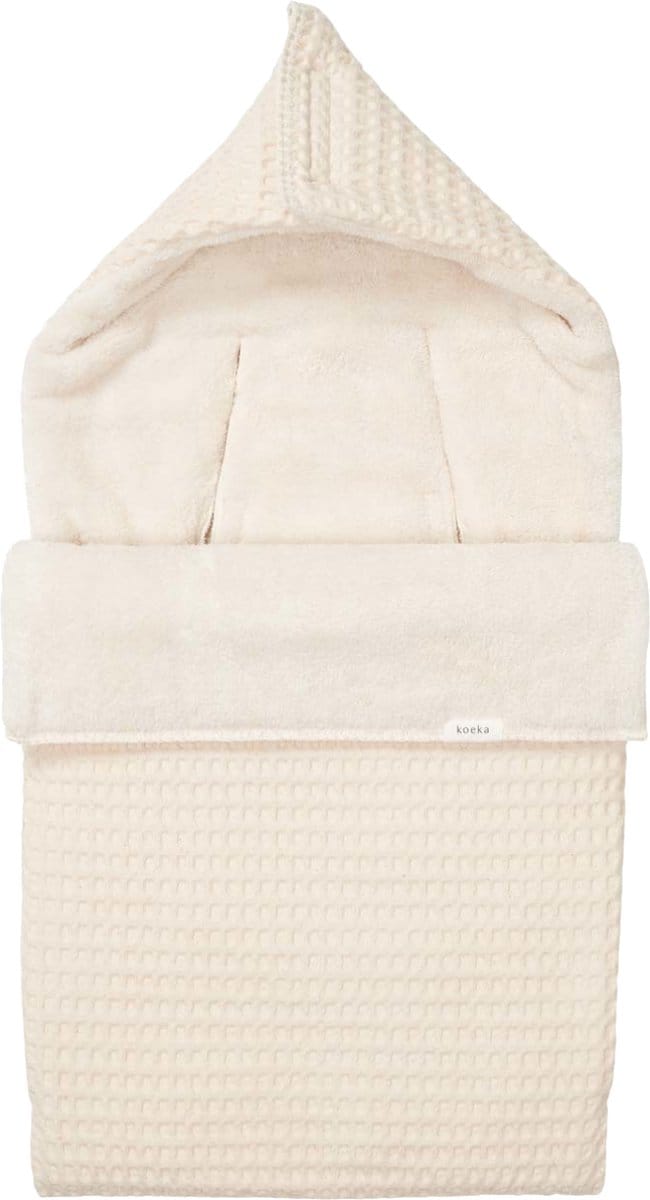 Koeka voetenzak voor de autostoel 0+ 3/5 punts teddy Oslo - natural