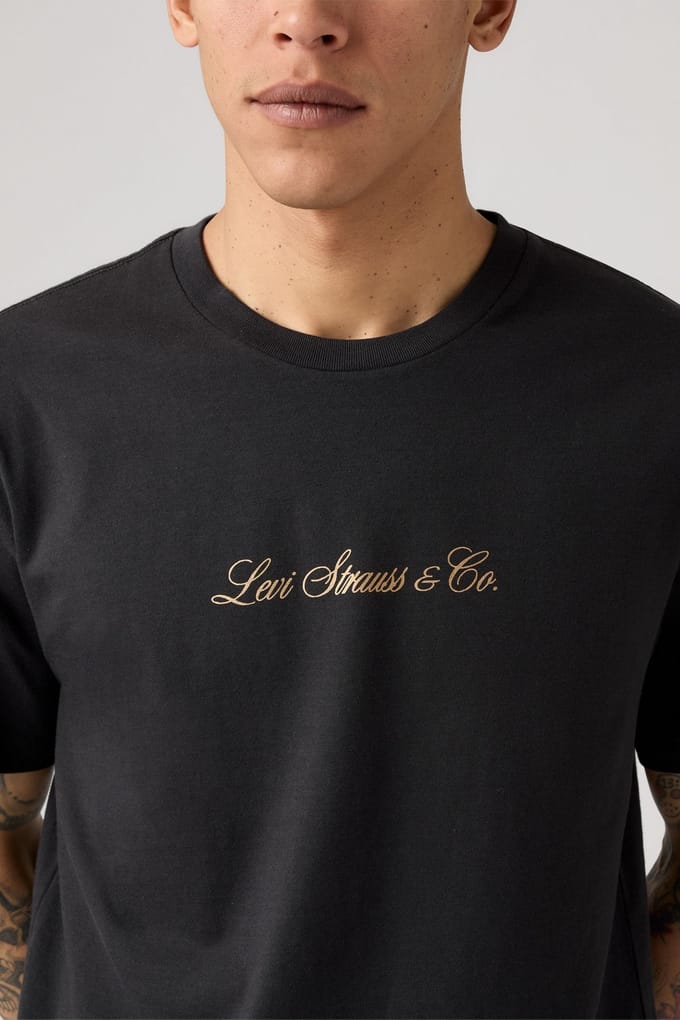 Levi's Graphic Crewneck Tee Phantom Taglia: S | Magliette basic Outlet | Uomo | Nero