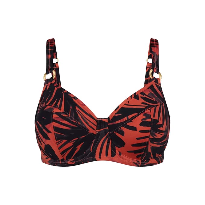 Verstelbare bandeau bikini top voor dames Triumph Summer Palm