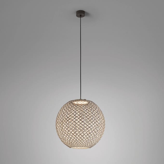 Bover Nans Sphere S/60 LED buiten hanglamp bruin