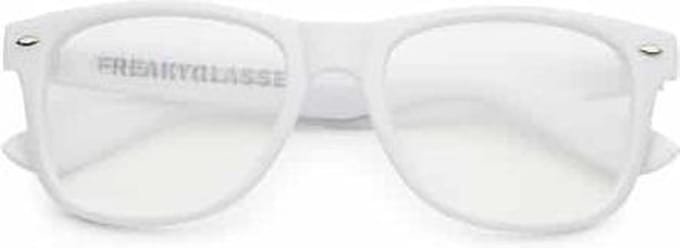 Freaky Glasses® - deluxe spacebril spiraal - festival bril - dames en heren - wit