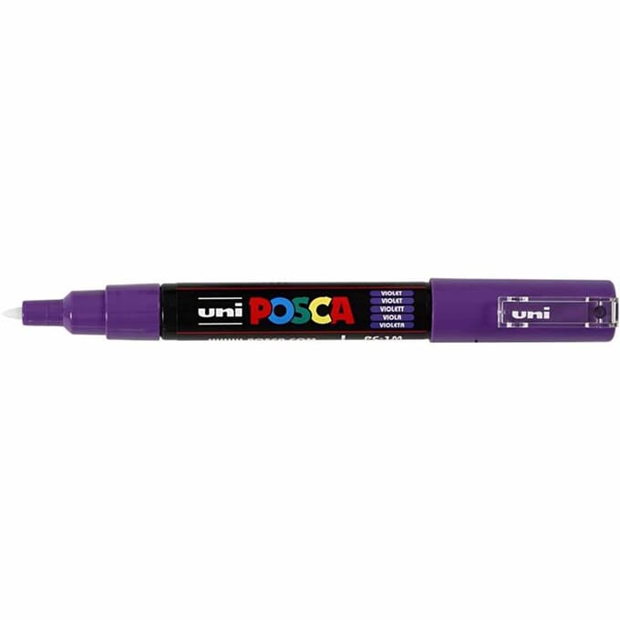 Posca Marker, afm PC-1M, lijndikte 0,7 mm, extra-fijn, violet, 1 stuk