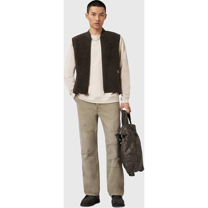 AllSaints Mullen Carpenter Light Ash Green Größe: W34L30 | Cargohosen Outlet | Herren | Grün