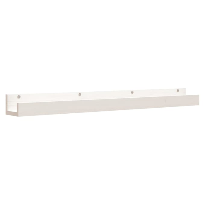 vidaXL - Wandschappen - 2 - st - 110x12x9 - cm - massief - grenenhout - wit