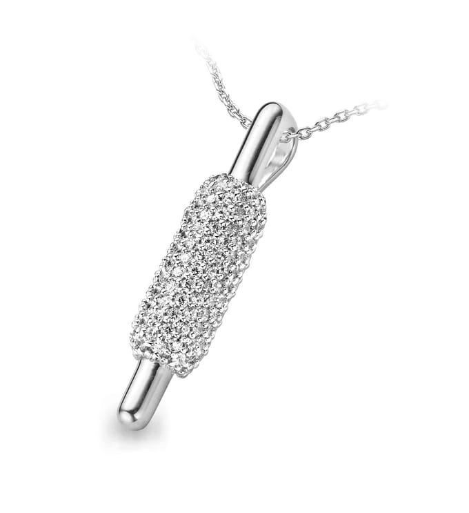 Orphelia Hanger + Ketting Bar Pave Zirconium ZH-4713