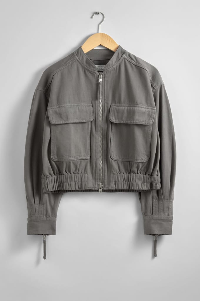 & Other Stories Esha Bomber Grey Taglia: S | Bomber Outlet | Donna | Grigio