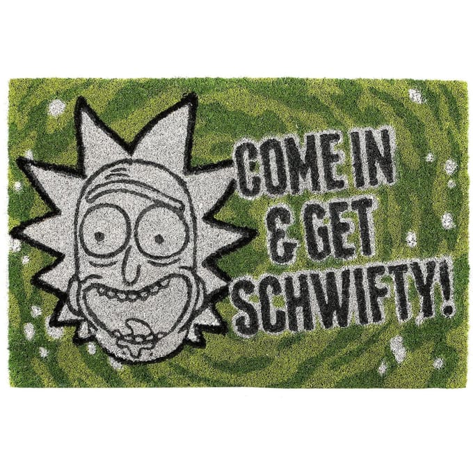 Rick And Morty Get Schwifty Unisex Deurmat - meerkleurig - Standard