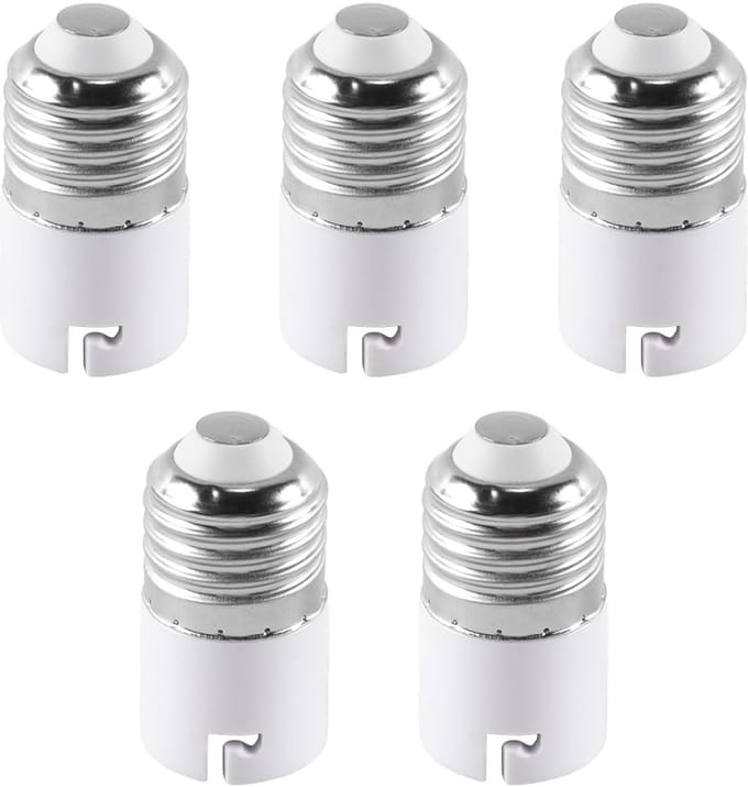 Allecto - E27 naar B22 Lamp Socket Adapter - Veilig en Duurzaam - 5
