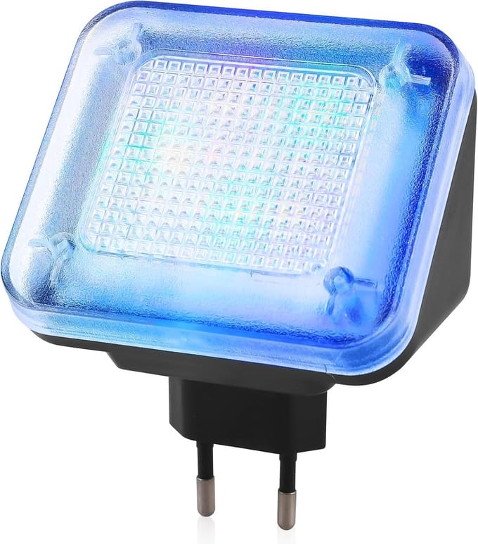 Nep TV Simulator - Inbraakpreventie Apparaat - Huis Beveiligen - 24 LEDs 3 Programma's - 12x9x7 cm - Blauw Groen