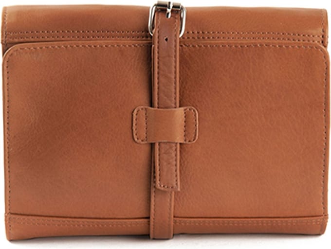 HAROLD'S Leren toilettas Country Toilet Roll Cognac Lichtbruin