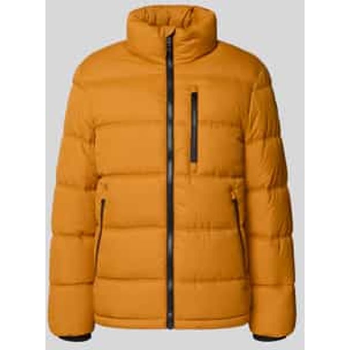 Regular fit gewatteerd jack met opstaande kraag