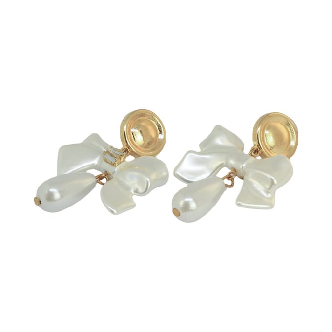 Pearly Bow Earrings