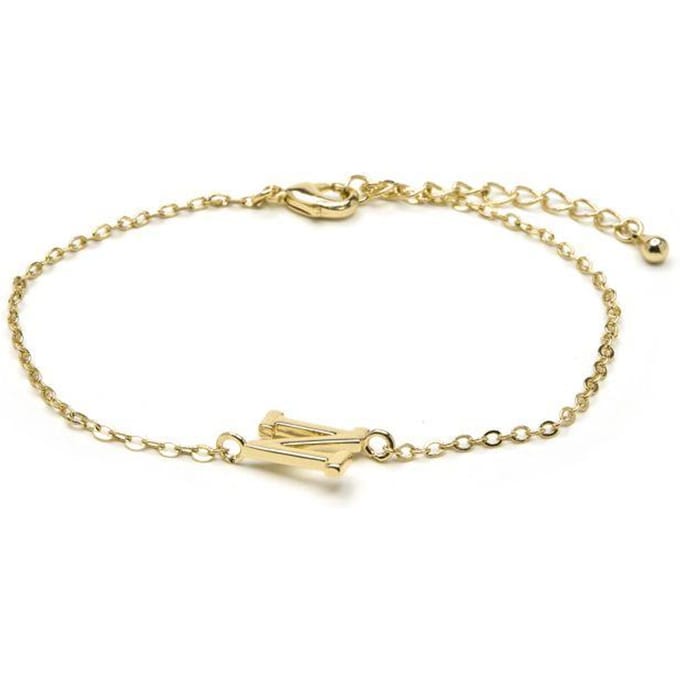 Luxenter Armband met 18-karaats geelgouden afwerking - Alphabet