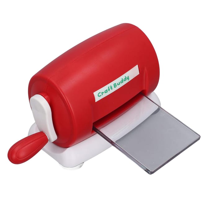 Stansmachine Embossing Machine Handmatige Stansmachine Hand Embossing Machine voor Scrapbooking Kaarten Maken red