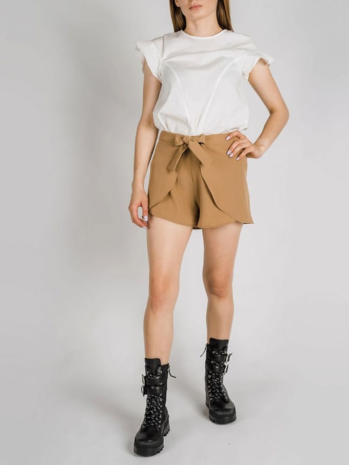 Armani Exchange shorts Vrouw beige