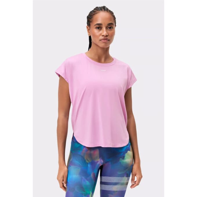 STRONGER - drop t-shirt - Training t-shirt korte mouw dames - Rose