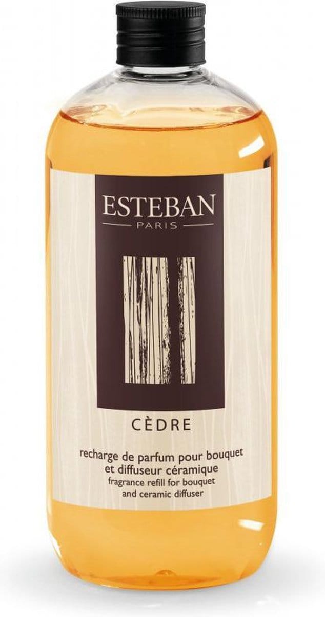 Esteban Classic Cèdre Navulling geurstokjes 500ml