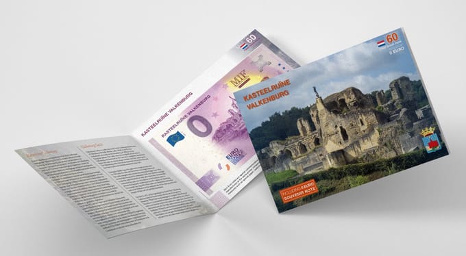 0 Euro biljet Nederland 2022 - Kasteelruïne Valkenburg LIMITED EDITION
