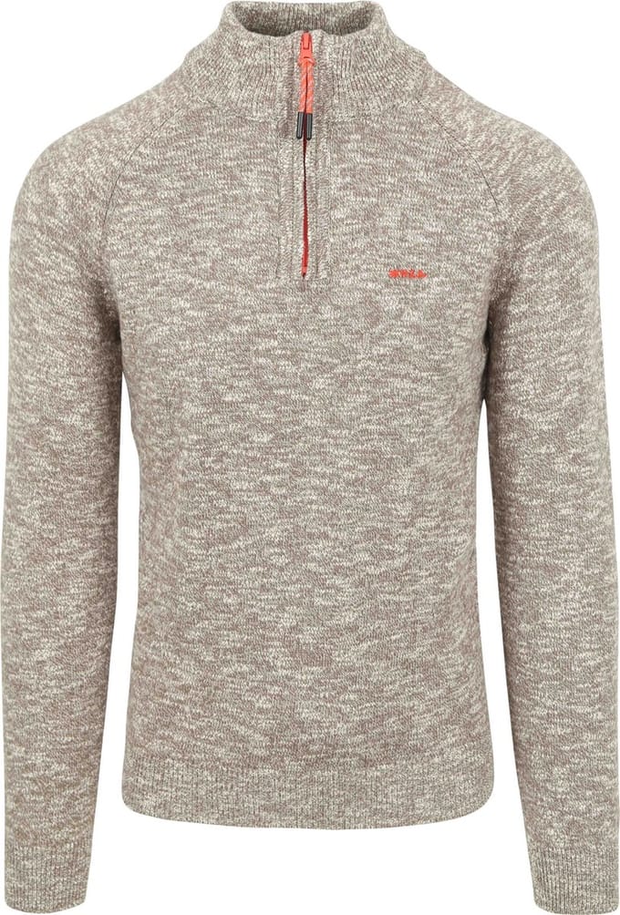 NZA - Katoenen trui met rits - Misty Army