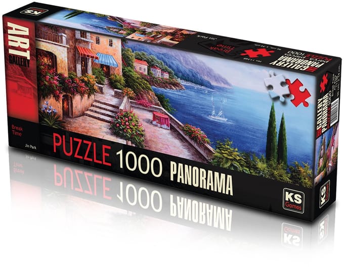 KS Games Break Time Panorama – Puzzel – 1000 stukjes – 96 x 34 cm