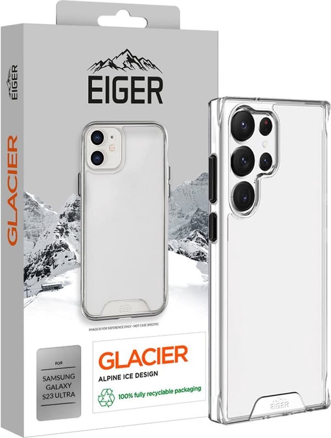 Eiger Glacier case Samsung Galaxy S23 Ultra - transparant