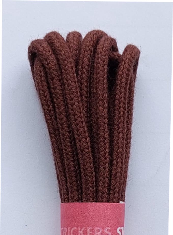 Strickers Veter - Middel Bruin - Dun Rond - Lengte 120 cm - Dikte 2,5 mm - Schoenveter