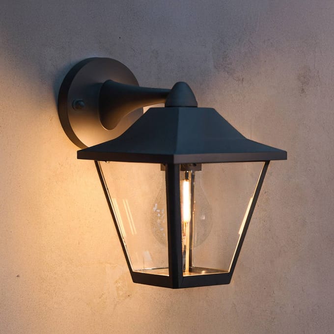 Philips Juli Wandlamp - Buitenverlichting - E27-fitting - Weerbestendig: IP44 - Zwart - Klassiek ontwerp