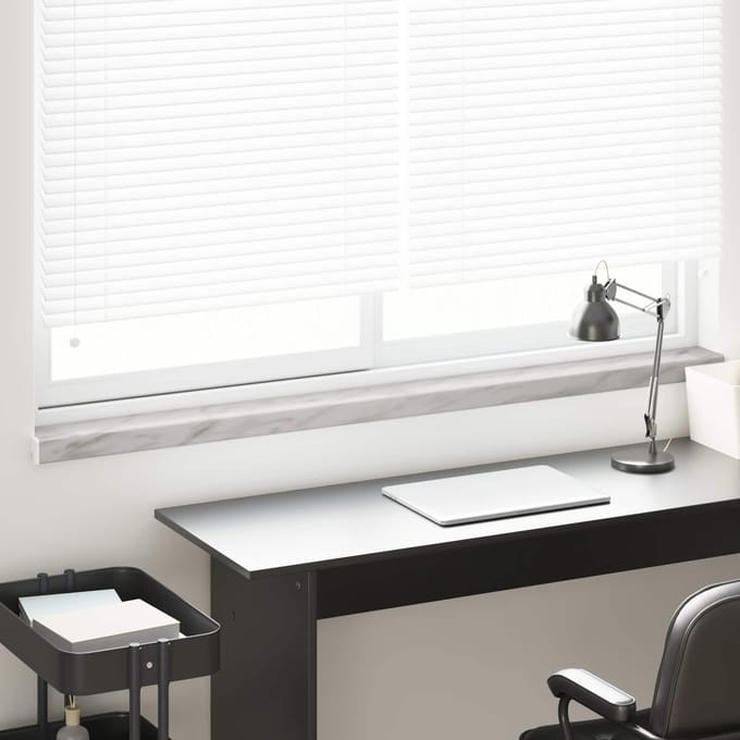 vidaXL - Raamdorpel - Marmeren - textuur - 140 - x - 10 - x - 4,5 - cm - PVC