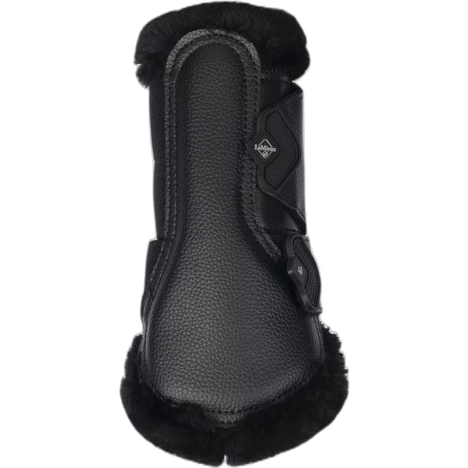 LeMieux Fleece Edge Mesh Borstelbeschermers Zwart - Groot