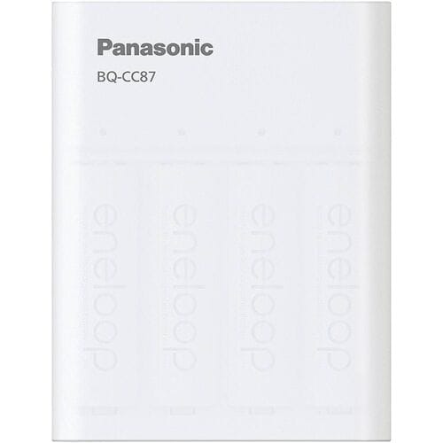 Panasonic BQ-CC87 +4x eneloop AA Batterijlader NiMH AAA (potlood), AA (penlite)
