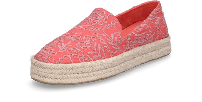 Toms dames espadrille Carolina rood
