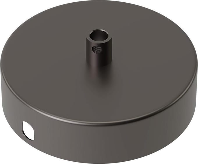 Calex plafondkap 1 snoer Ø100 mm - parel zwart mat rond