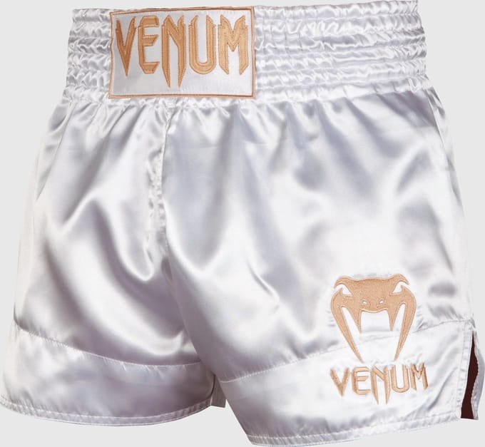 Venum - Muay Thai Kickboksbroek - short - Classic - Wit/Goud - XS
