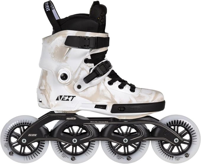Urban Freeride Inlineskates 110mm Witte Hardboot voor Stad