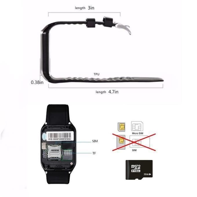 Bluetooth Smartwatch Telefoon DZ09 Ondersteuning SIM-kaart TF HD Camera Synchronisatie Oproep SMS voor Android Telefoon