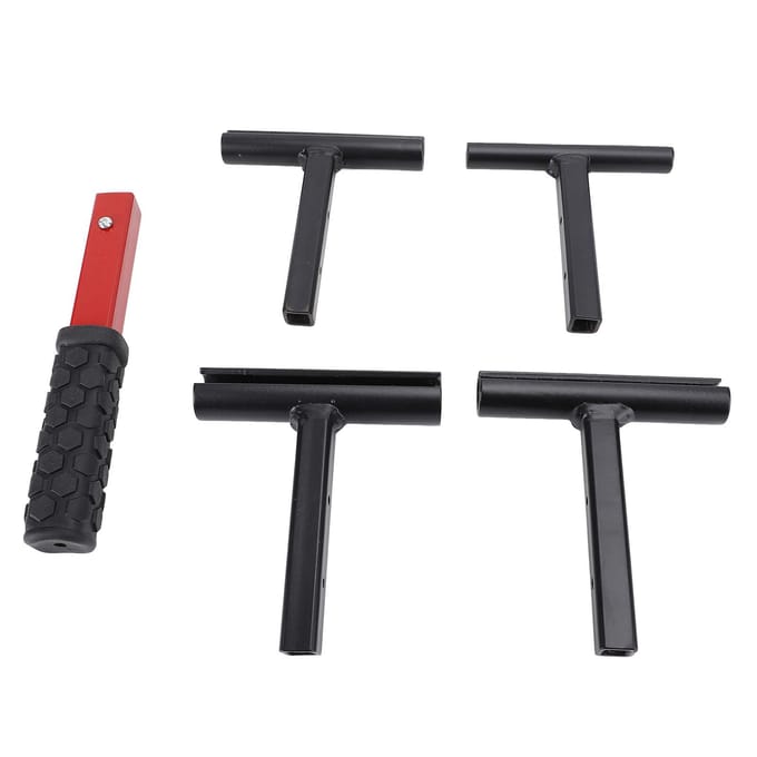 Deurscharnier Afstelgereedschap 4 in 1 Heavy Duty Staal Multifunctioneel Verstelbare Deurscharnier Sleutel black
