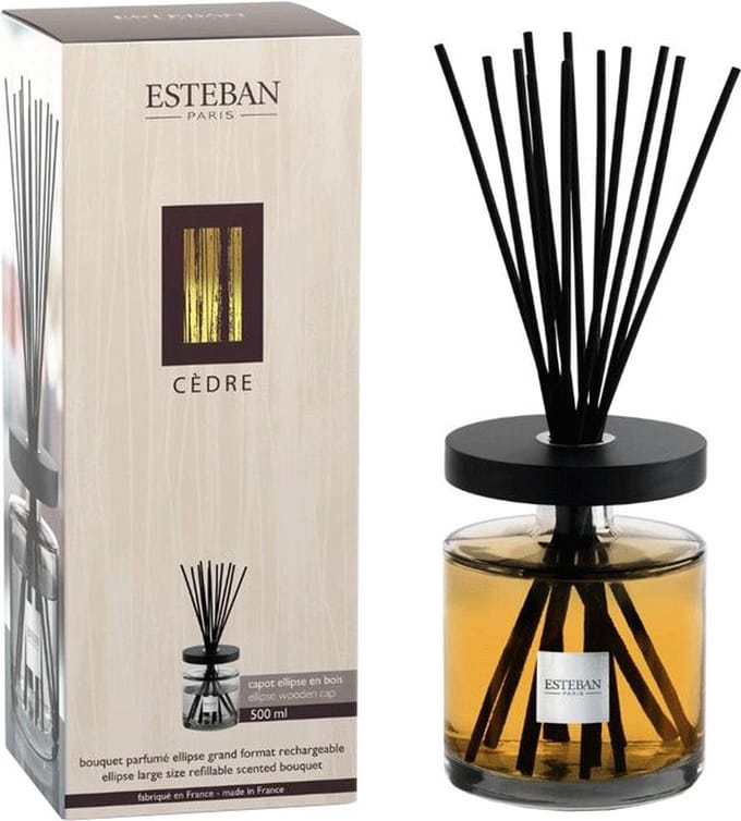 Esteban Classic Cèdre Geurstokjes Ellipse XL 500 ml