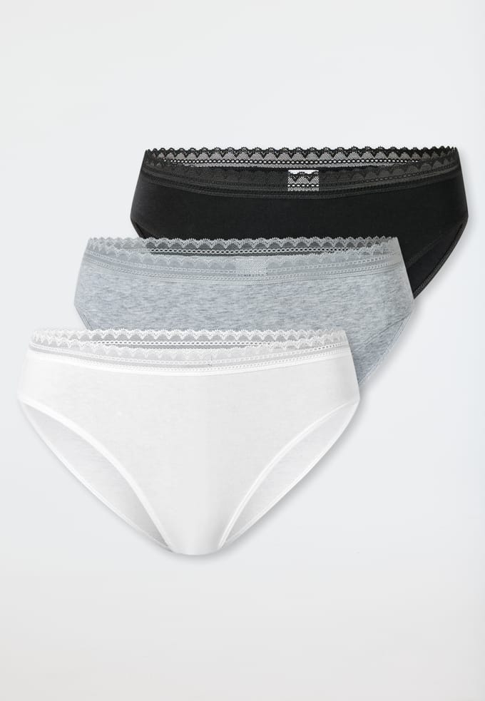 Rio-slips, set van 3, kant, meerkleurig - Modern multipacks 48