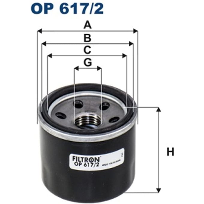 Oliefilter FILTRON OP 617/2