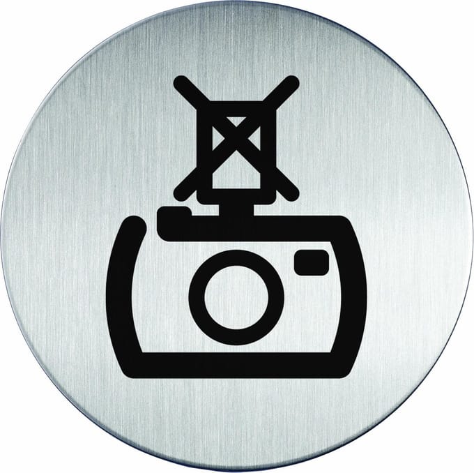 Pictogram|Deurbordje|Niet flitsen