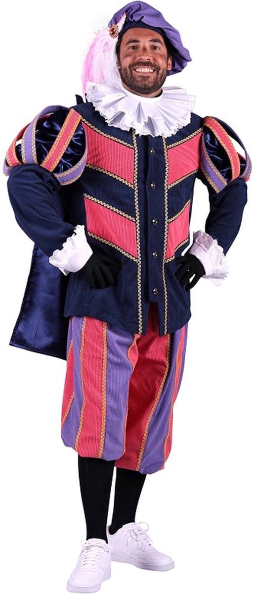 Luxe Piet ribfluweel met cape "Pamplona" maat M