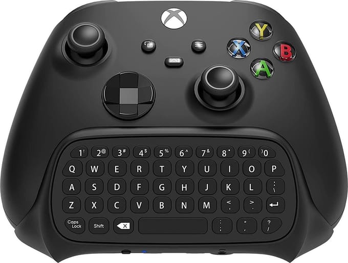 YONO Toetsenbord geschikt voor Xbox Controller - Series S en X - Qwerty Keypad Accessoires - Keyboard - Zwart