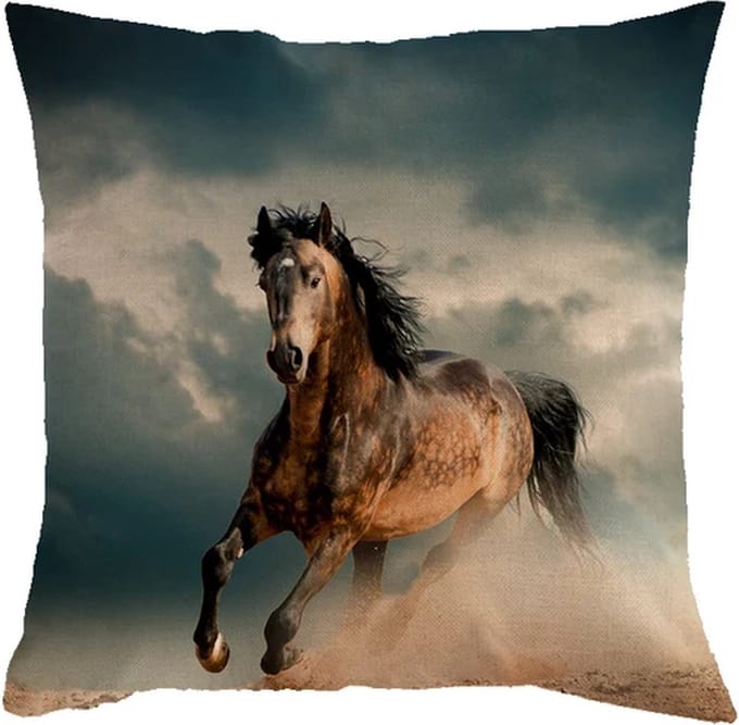 Sierkussen Paard Kind Cadeau, 45 x 45 cm.