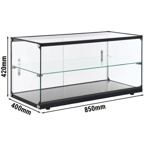 GGM Gastro Aufsatzvitrine - ungekühlt - aus gehärtetem Glas - 850mm