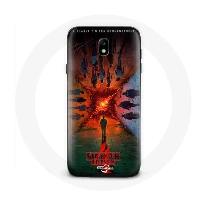 Coque pour Samsung Galaxy J5 2017 Stranger Things Saison 4 Affiche Equipages de la Nouvelle Théorie