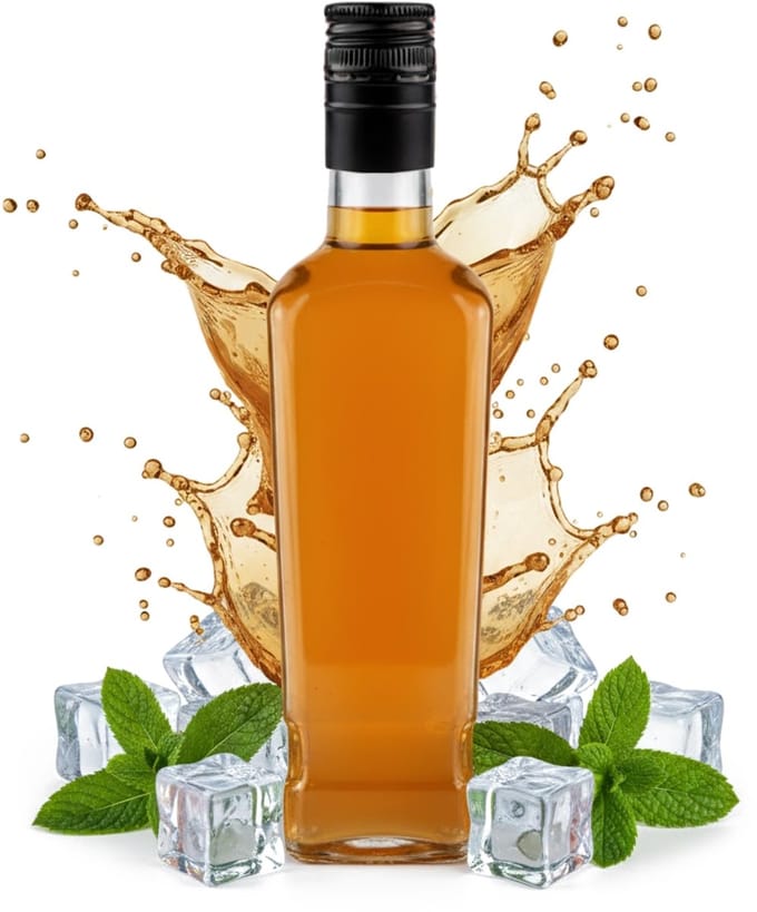 Bimberek Jack Walker Serie - Drinkfles - 500ml - Glazen Fles - Strakke Sluiting