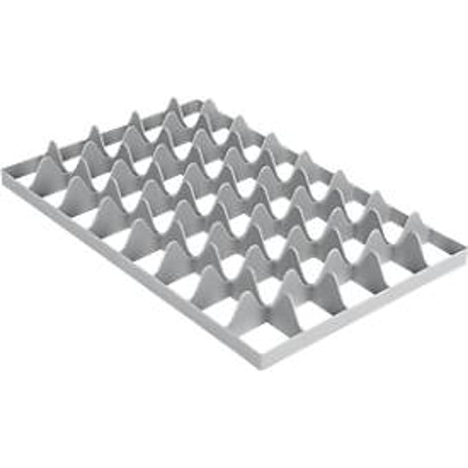 Vakindeling FW 1193-1 onder, PE-HD, grijs